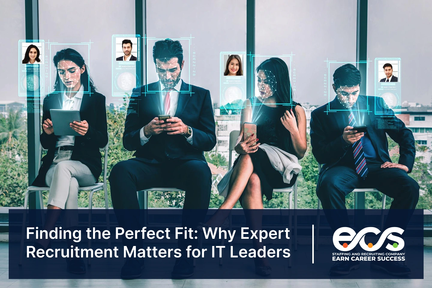 IT leaders reviewing candidate profiles with recruitment experts