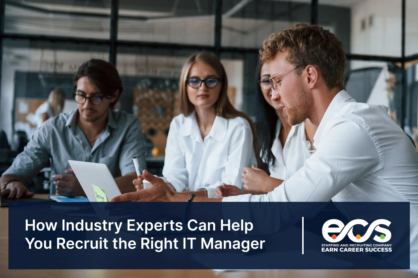 IT leaders reviewing candidate profiles with recruitment experts